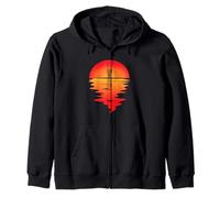Djembe Sunset Drumming Djembe Player Drummer African Drum Zip Hoodie