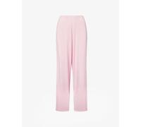 Djerf Avenue Womens Djerf Avenue Go Slow Wide-Leg Stretch-Jersey Pyjama Trousers Pink L