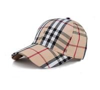 djfhwvjxt Plaid Print Baseball Cap Women Men Sun Hat Outdoor Checked Adjustable Trucker Hat Soft Cotton Dad Hat