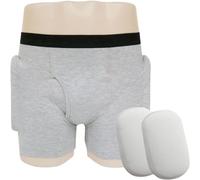 DJFOG Elderly Hip Protector Undergarment Seniors Fall Injury Prevention Hip Support Breathable, Skin-friendly,men,XL