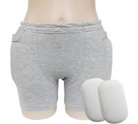 DJFOG Elderly Hip Protector Undergarment Seniors Fall Injury Prevention Hip Support Breathable, Skin-friendly,women,M