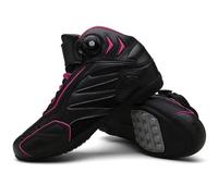 DJFOG Motorcycle Boots for Men and Women, Lightweight Motorcycle Shoes, Rider's Essential Safety-first Dirt Bike Boots, Gifts for Bikers,Purple,39