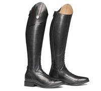 DJFOG Riding Boots Equestrian Shoes Men Western Style Long Boots Unisex Knee High Boots Outdoor Spring Autumn Large Size Knight Boots,Black,37