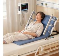 DJFYVAEIO Electrically Adjustable Backrest,Maximum Weight Capacity 100 Kg, Angle Adjustable from 10° to 80°, Includes Pillow and Armrests, Providing Support for the Neck, Head and Lumbar Region Blue