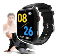 DJFYVAEIO Fall Detection Smart Watch,Fall Detection,Video Calling, Gps Positioning,Sos Emergency Call, Health Monitoring Functions, 1.83-Inch Touchscreen,Ip67 Waterproof,Multi-language Support Black