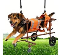 DJFYVAEIO Lightweight And Adjustable Dog Wheelchair,4-Wheeled,Adjustable Height/Length/Width,Aluminum Materials,12-32 Kg,Easy To Assemble,Walking Assistance A-L