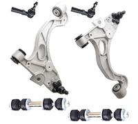 DJGAA 6PC Front Lower Control Arm and Ball Joint Assembly Sway Bar Link Outer Tie Rod for Buick LeSabre/Park Avenue/Riviera, for Cadillac Seville, for Oldsmobile Aurora, for Pontiac Bonneville