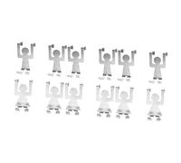 djgkENVQ Coat Hooks, 12pcs Figure Hook Bathroom Door Hook Door Hook Rack Bathroom Hooks for