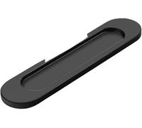 djgkENVQ Drawer Handles, Concealed Handles, 1Pcs Buckle Embedded Self-Adhesive Pull(Oval Black)