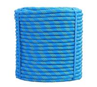 DJHGNFRDK Polyester Rope, 48 Strands Double Braided Polyester Arborist Rigging Rope Multicolor Multiple Sizes(Blue,10mmx50m)