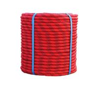 DJHGNFRDK Polyester Rope, Red Double Braided Arborist Rope Polyester 48 Strands 6-20mm 10-60m(14mm,20m)
