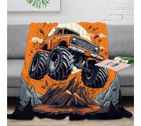 DJHVJS Truck Microfiber 3D Printing Throw Blanket Super Soft Plush Couch Blanket TV Bed Fuzzy Blanket Comfy Warm Heavy Duty Flannel Décor for Kids Teens Adults 80x90inch(200x230cm)