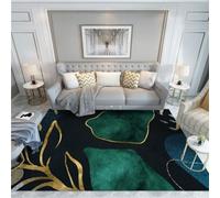 DJHWWD 60X90cm living room rug hearth rugs for firepla Rectangular green balcony carpet, bedroom study anti-slip kitchen carpet baby