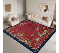 DJHWWD Anti Slip Living Room Rugs 120x170cm,Chinese Style for Living Room,Kids Bedroom,Balcony Red
