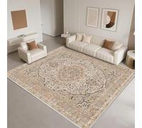 DJHWWD Anti Slip Rug for Bedroom 180x250cm,Big Rug Vintage Style for Lounge,Bedroom,Patio Beige