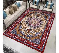DJHWWD Bedroom Beside Rug Large Carpet Flatweave 120x120CM big rugs Red. The blue room is decorated with a carpet. Carpets For Bedrooms
