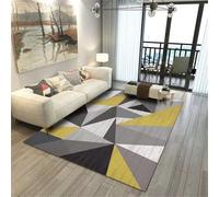 DJHWWD Big Rug Kids Rugs For Bedrooms Extra Large Living Room 140x200CM Area Bedroom Yellow. A rectangular gray carpet in the room. boys carpets