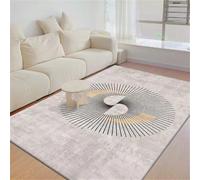 DJHWWD Carpets Of The Art Deco Era Living Room Large Rug Underlay 120x120CM carpet boys gray. Black modern minimalist Rugs