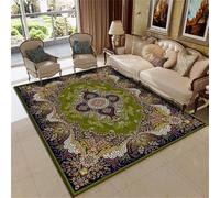 DJHWWD Cheap Carpet Rug Underlay large centre 140x200CM Hallway Runner Green. A multicolored vintage floral carpet. Washable Rugs For Living Room