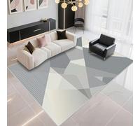 DJHWWD Easy Clean Carpet Living Room 130x200cm, Grey-blue Modern geometric patterns for kitchens and corridors