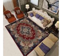 DJHWWD Kids Rugs For Bedrooms Laundry Room Rug Area Living 100x160CM Runner Hallway Red. Blue multicolored floral carpet indoor mats hallways