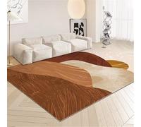 DJHWWD Living Room Carpets Large Rug For Indoor Decorations Carpet Tiles 140x200CM art deco and modernist Brown. Easily maintainable floor mat Bedroom