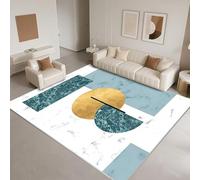 DJHWWD Low Pile Girls Bedroom Rug 120x170cm,Modern Style for Teenage Bedroom,Conservatory,Hallway Blue