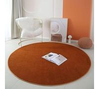 DJHWWD Machine Washable Indoor Outdoor Rug 100X100cm,Modern Style Orange for Hallway,Teenage Bedroom,Nursery