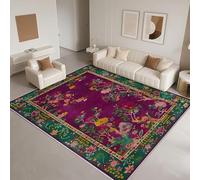 DJHWWD Non Slip Rugs Bedroom 120x170cm,Chinese Style for Boys Bedroom,Fireside,Office Rose Red