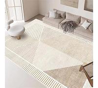 DJHWWD play doh mat Dining Room Beige Rug Rectangular Low Pile Bedroom Anti-Slip classroom rugs hearth 200X300CM