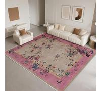DJHWWD Soft Area Rug 120x170cm,Chinese Style for Nursery,Girls Bedroom,Hallway Pink