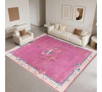 DJHWWD Washable Carpets And Rugs 120x170cm,Classical Chinese Style for Hearth,Playroom,Hallway Pink