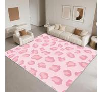 DJHWWD Washable Carpets for Bedrooms 90x130cm,Modern Style for Boys Bedroom,Girls Room,Hearth Pink