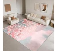 DJHWWD Washable Floor Rugs Living Room 200x300cm,Large Rugs Modern Style for Hall,Livingroom,Hearth Pink