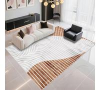 DJHWWD Wear-Resistant Carpets And Rugs 160x250cm, Grey-brown Large Mat Modern stripes for the kitchen and dining room