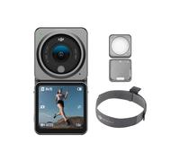 DJI Action 2 Dual-Screen Combo (128GB) & Magnetic Protective Case - 4K Action Camera with Dual OLED Touchscreens, 155° FOV, Stabilization Technology, Waterproof Camera for Vlogs, Travel, Sports