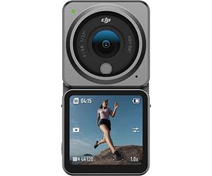 DJI Action 2 Dual-Screen Combo WITHOUT Magnetic Protective Case (32GB), 4K Action Camera with Dual OLED Touchscreens, 155° FOV, Magnetic Attachments, Stabilization Technology, Underwater Camera Ideal