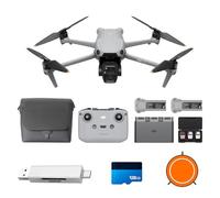DJI Air 3S Fly More Combo (RC-N3), Drone with 1" CMOS Wide-Angle & Medium Tele Camera, 4K/60fps HDR Video, Nightscape Omnidirectional Obstacle Sensing & 3 Batteries for Extended Flight Time