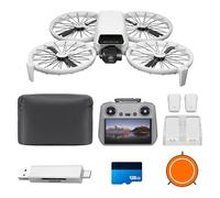 DJI Flip Fly More Combo With RC 2 Screen Remote Controller bundle 01, Drone With 4K UHD Camera for Adults, Palm Takeoff, Auto Return, Intelligent Flight, 3 Batteries for 93-Min Flight Time