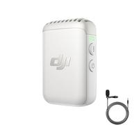 DJI Mic 2 Transmitter (Pearl White), Wireless Lavalier Microphone with Intelligent Noise Cancelling, Bluetooth Microphone for 14-Hour Internal Recording, Magnetic Attachment Phone, YouTube