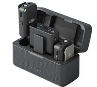 DJI Mic (2 TX + 1 RX + Charging Case), Wireless Lavalier Microphone, 250m (820 ft.) Range, 15-Hour Battery, Noise Cancellation Wireless Microphone for PC, iPhone, Record Interview, YouTube, Vlogs