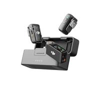DJI Mic 2, Wireless Lavalier Microphone, Noise Cancelling, 48kHz 32-bit Float Internal Recording, 820 ft.(250m) Range, 18H Battery with Charging Case, Microphone for Camera/Phone, Vlog, Streaming