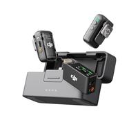 DJI Mic 2 (2 TX + 1 RX + Charging Case), All-in-one Wireless Microphone, Intelligent Noise Cancelling, 32-bit Float Internal Recording, 250m (820 ft.) Range, Microphone for iPhone, Android, Camera