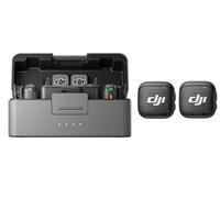 DJI Mic 3 (2 TX + 1 RX + Charging Case), Wireless Microphone for iPhone/Camera/Android, Ultralight, Adaptive Gain Control for Balanced Volume, Dual Band Anti-Interference, 28hrs Use, Vlog