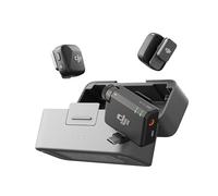 DJI Mic Mini (2 TX + 1 RX + Charging Case), Wireless Lavalier Microphone, Detail-Rich Audio, 48h Use, Noise Cancelling, Automatic Limiting, Bluetooth Microphone for Camera/iPhone/Android, Vlog