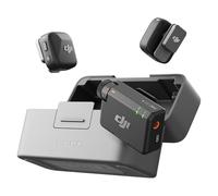 DJI Mic Mini (2 TX + 1 RX + Charging Case), Wireless Lavalier Microphone, Detail-Rich Audio, 48h Use, Noise Cancelling, Automatic Limiting, Bluetooth Microphone for Camera/iPhone/Android, Vlog
