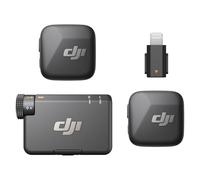 DJI Mic Mini (2TX + 1 RX + Lightning Adapter) for iPhone, Android & Camera, Ultralight, Detail-Rich Audio, Noise Cancelling, Automatic Limiting, Wireless Microphone for Vlog, Streaming