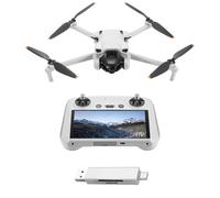 DJI Mini 3 (DJI RC) bundle 02- Lightweight 3x Mechanical Gimbal Mini Camera Drone with 4K HDR Video, 38-min Flight Time, up to 32800ft (10km) Video Transmission, Vertical Shooting, GPS Auto Return