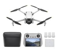 DJI Mini 3 Fly More Combo (DJI RC) - Lightweight 3x Mechanical Gimbal Mini Camera Drone with 4K HDR Video, 3 batteries for 114-min Flight Time, Vertical Shooting, 32800ft (10km) Video Transmission