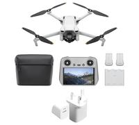 DJI Mini 3 Fly More Combo(DJI RC)-Lightweight 3x Mechanical Gimbal Mini Camera Drone with 4K HDR Video, 3 batteries for 114-min Flight Time, Vertical Shooting, 32800ft (10km) Video Transmission,Bundle